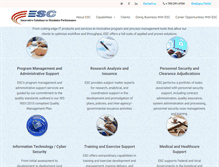 Tablet Screenshot of escinc1.com